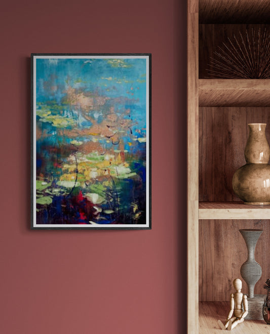 Abstract Lillies Print